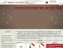 Tablet Screenshot of magazinfierforjat.ro